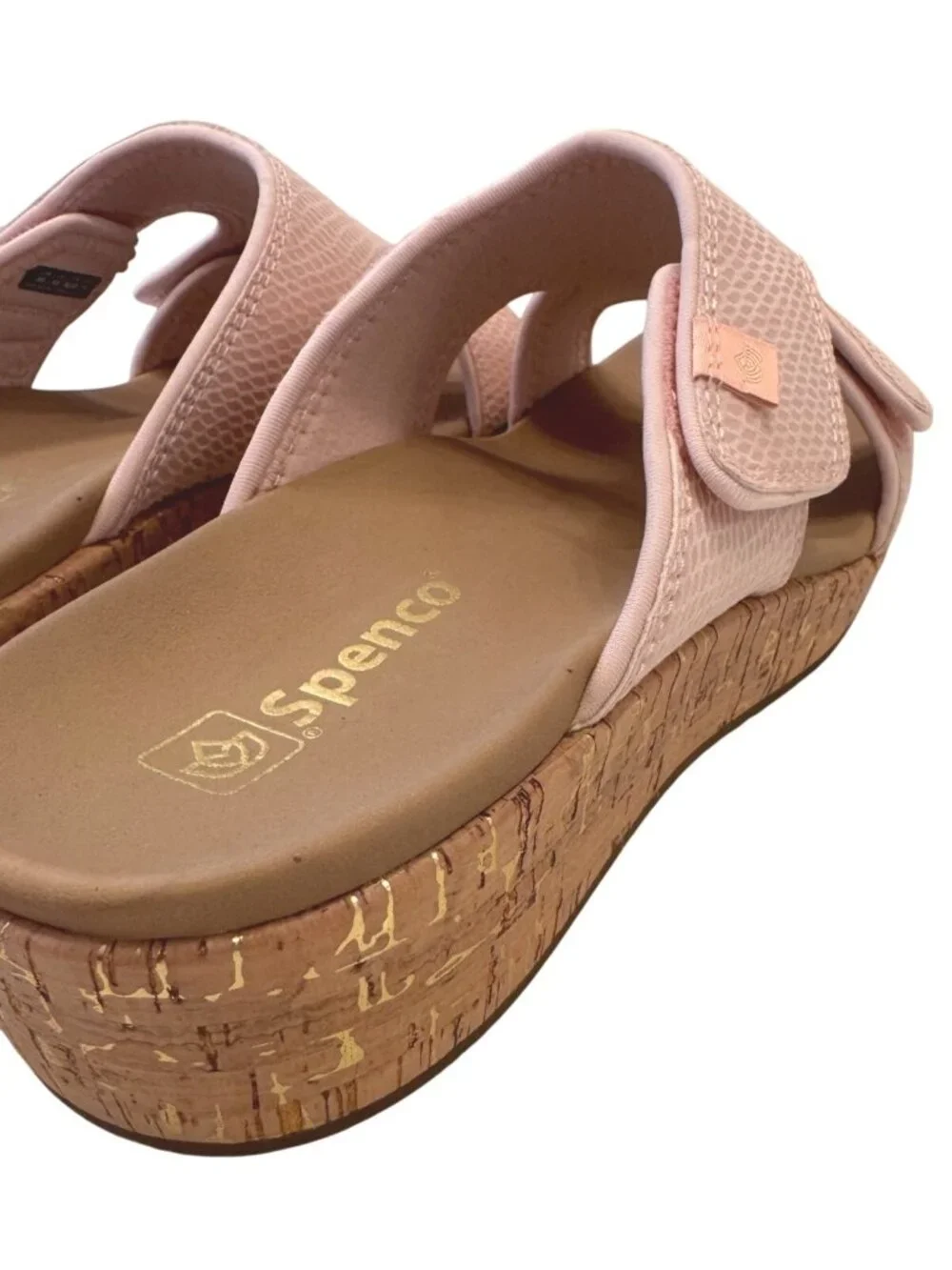 Waco Camille Pale Blush Size 8 Spenco Slip On Sandal NWB